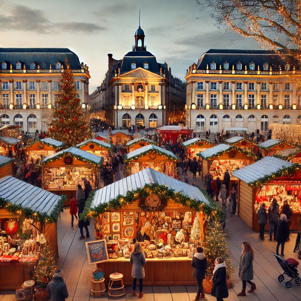 meilleures activités hivernales à Bordeaux.marché de Noel à bordeaux